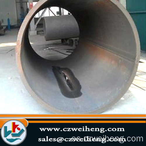fabricación de pintura negra ST37 LSAW tubería de acero para la estructura